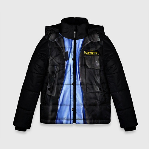 Зимняя куртка для мальчика Форма SECURITY / 3D-Черный – фото 1