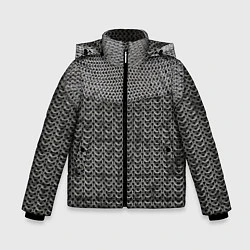 Куртка зимняя для мальчика Кольчуга, цвет: 3D-черный