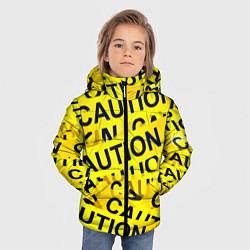 Куртка зимняя для мальчика Caution, цвет: 3D-черный — фото 2