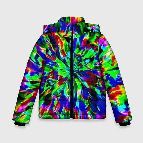 Зимняя куртка для мальчика Оксид красок / 3D-Черный – фото 1