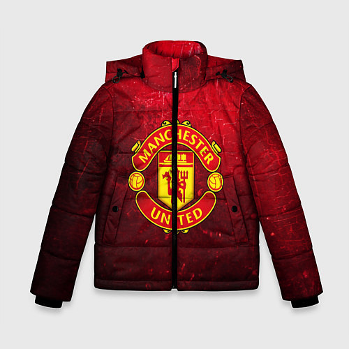 Зимняя куртка для мальчика Манчестер Юнайтед / 3D-Красный – фото 1