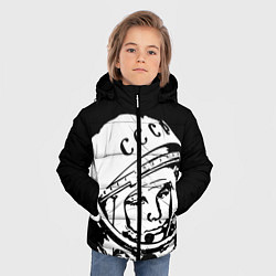 Куртка зимняя для мальчика Гагарин, цвет: 3D-светло-серый — фото 2
