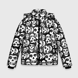 Куртка зимняя для мальчика Misfits Pattern, цвет: 3D-черный