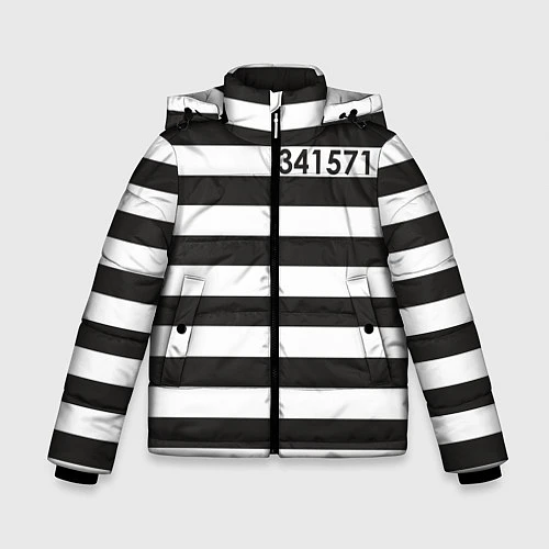 Зимняя куртка для мальчика Заключенный / 3D-Черный – фото 1
