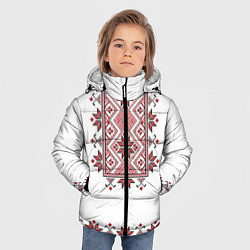 Куртка зимняя для мальчика Вышивка 41, цвет: 3D-светло-серый — фото 2