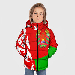 Куртка зимняя для мальчика Патриот Беларуси цвета 3D-черный — фото 2