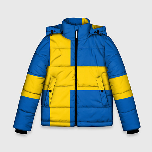 Зимняя куртка для мальчика Швеция / 3D-Светло-серый – фото 1
