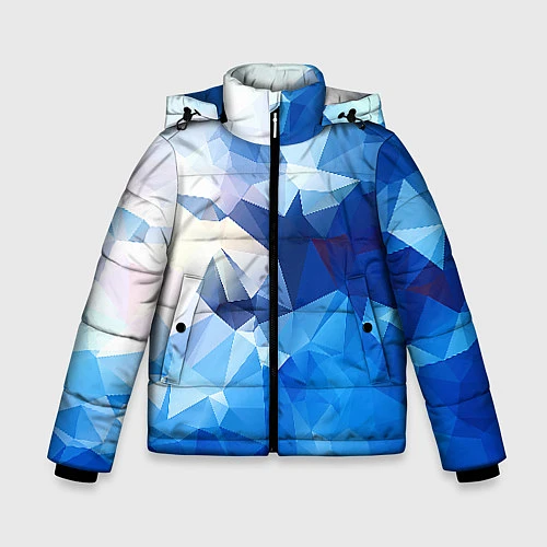 Зимняя куртка для мальчика Абстракция / 3D-Черный – фото 1