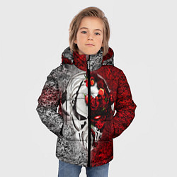 Куртка зимняя для мальчика Pirate Station: Flowers, цвет: 3D-светло-серый — фото 2