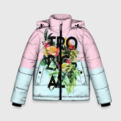 Куртка зимняя для мальчика Tropical Art, цвет: 3D-черный