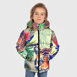 Куртка зимняя для мальчика Индийский тигр, цвет: 3D-светло-серый — фото 2