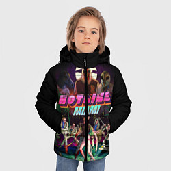Куртка зимняя для мальчика Hotline Miami, цвет: 3D-черный — фото 2