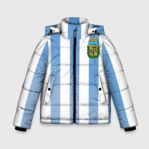 Зимняя куртка для мальчика Сборная Аргентины: ЧМ-2018 / 3D-Черный – фото 1