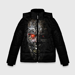 Куртка зимняя для мальчика Terminator Skull, цвет: 3D-черный