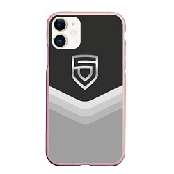 Чехол iPhone 11 матовый Penta Uniform, цвет: 3D-светло-розовый