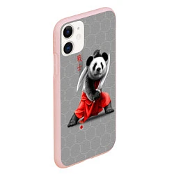 Чехол iPhone 11 матовый Master Panda, цвет: 3D-светло-розовый — фото 2