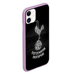 Чехол iPhone 11 матовый Tottenham Hotspur цвета 3D-сиреневый — фото 2
