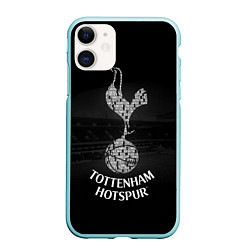Чехол iPhone 11 матовый Tottenham Hotspur, цвет: 3D-мятный
