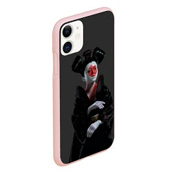 Чехол iPhone 11 матовый Ghost In The Shell 2, цвет: 3D-светло-розовый — фото 2