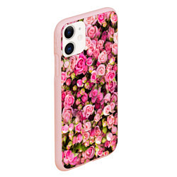 Чехол iPhone 11 матовый Розовый рай, цвет: 3D-светло-розовый — фото 2