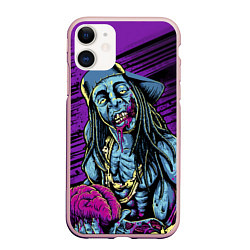 Чехол iPhone 11 матовый Lil Wayne Art, цвет: 3D-светло-розовый