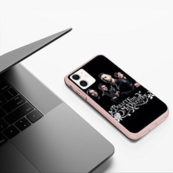 Чехол iPhone 11 матовый Bullet For My Valentine, цвет: 3D-светло-розовый — фото 2