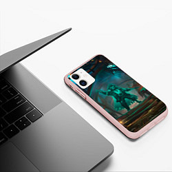 Чехол iPhone 11 матовый Sea of thieves, цвет: 3D-светло-розовый — фото 2