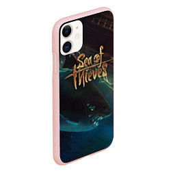 Чехол iPhone 11 матовый Sea of thieves, цвет: 3D-светло-розовый — фото 2