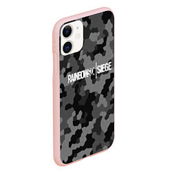 Чехол iPhone 11 матовый Rainbow Six: Grey Mozaic, цвет: 3D-светло-розовый — фото 2