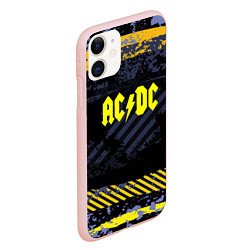 Чехол iPhone 11 матовый AC/DC: Danger Style, цвет: 3D-светло-розовый — фото 2