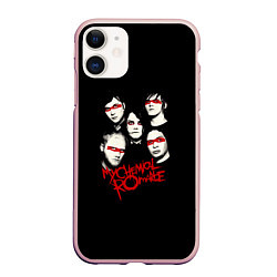 Чехол iPhone 11 матовый My Chemical Romance Boys, цвет: 3D-светло-розовый