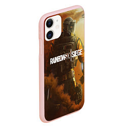 Чехол iPhone 11 матовый Rainbow Six Siege: Outbreak, цвет: 3D-светло-розовый — фото 2