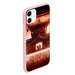 Чехол iPhone 11 матовый R6S: Red Crow, цвет: 3D-светло-розовый — фото 2