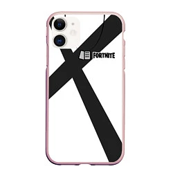 Чехол iPhone 11 матовый Fortnite: Гренадёр, цвет: 3D-светло-розовый