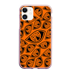 Чехол iPhone 11 матовый R6S: Orange Pulse Eyes, цвет: 3D-светло-розовый