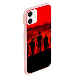 Чехол iPhone 11 матовый RDR 2: Sunset, цвет: 3D-светло-розовый — фото 2