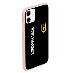 Чехол iPhone 11 матовый RAINBOW SIX SIEGE РАДУГА 6 ОСАДА R6S, цвет: 3D-светло-розовый — фото 2