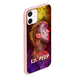 Чехол iPhone 11 матовый Lil Peep ART, цвет: 3D-светло-розовый — фото 2