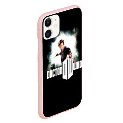 Чехол iPhone 11 матовый Doctor Who, цвет: 3D-светло-розовый — фото 2