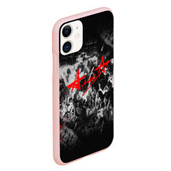 Чехол iPhone 11 матовый АлисА, цвет: 3D-светло-розовый — фото 2
