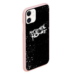 Чехол iPhone 11 матовый My Chemical Romance, цвет: 3D-светло-розовый — фото 2