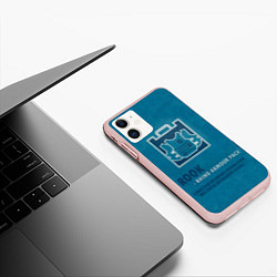 Чехол iPhone 11 матовый Rook R6s, цвет: 3D-светло-розовый — фото 2