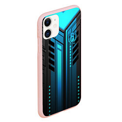 Чехол iPhone 11 матовый Rainbow Six Siege, цвет: 3D-светло-розовый — фото 2