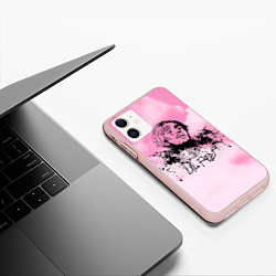 Чехол iPhone 11 матовый LIL PEEP, цвет: 3D-светло-розовый — фото 2