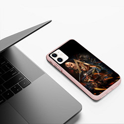Чехол iPhone 11 матовый ASSASSINS CREED, цвет: 3D-светло-розовый — фото 2