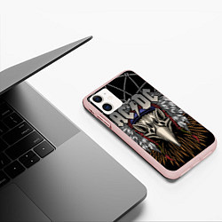 Чехол iPhone 11 матовый ACDC, цвет: 3D-светло-розовый — фото 2