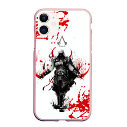 Чехол iPhone 11 матовый Assassins Creed, цвет: 3D-светло-розовый