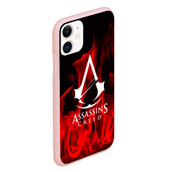 Чехол iPhone 11 матовый ASSASSINS CREED, цвет: 3D-светло-розовый — фото 2