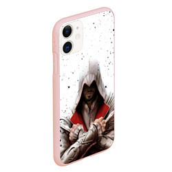 Чехол iPhone 11 матовый ASSASSINS CREED, цвет: 3D-светло-розовый — фото 2