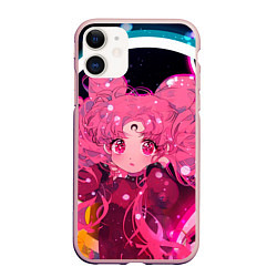 Чехол iPhone 11 матовый ДОЧЬ ЛУНЫ, цвет: 3D-светло-розовый